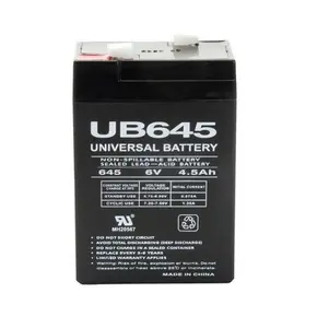 212 MAIN 6V SLA Replacement Battery - 4.5Amp Cold Cranking Battery, Set of 2 for Sports & Outdoor Cycling Equipment