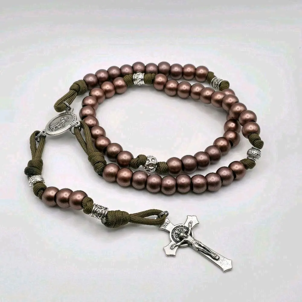 Paracord Warrior Rosary Military-Grade Tactical Prayer Beads (Homemade and Made-to-order)