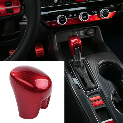 Car Gear Shift Knob Trim Cover Compatible with Honda Civic 2022-2026, Accord 2018-2026, CR-V HR-V 2023-2026, Shifter Knob Guard Interior Decor Accessories