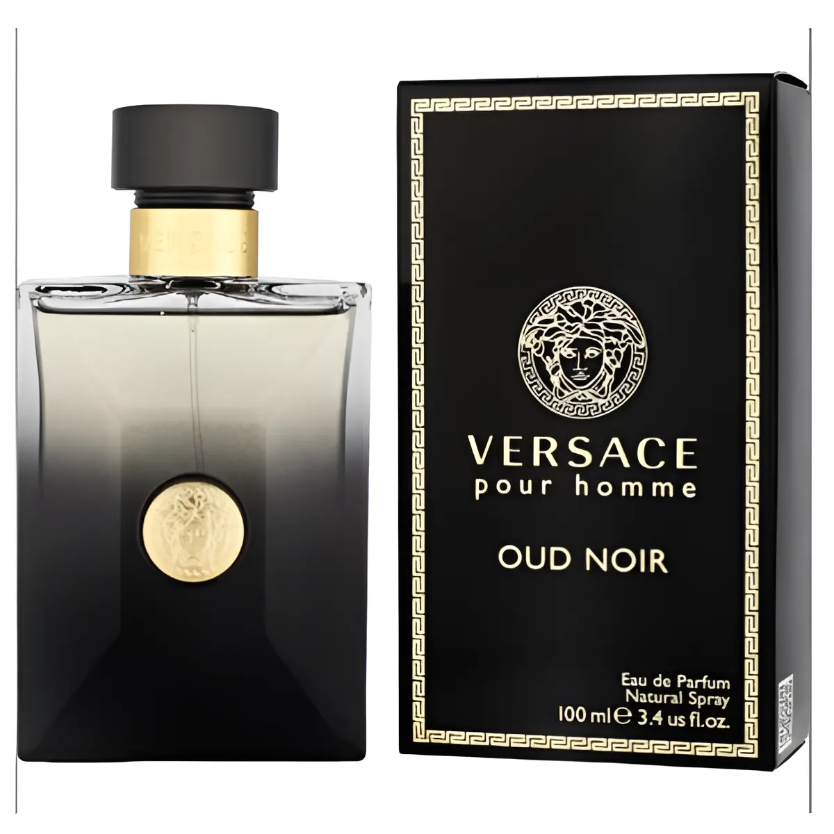 Versace Oud Noir for Men Eau de Parfum Spray, 3.4 Ounce