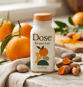 DOSE for Your Liver Cleanse Detox & Repair, Made with Organic Milk Thistle Supplement with Turmeric, Dandelion, Ginger, and Orange, Supports Healthy Liver Function,2 oz Bottle