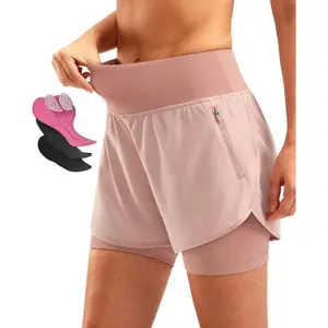 Women's Mountain Bike 4D Padded Cycling Shorts with Zipper Pockets