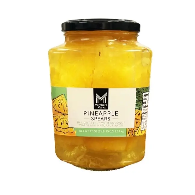 Pineapple Spears in Coconut Water, 42 Oz