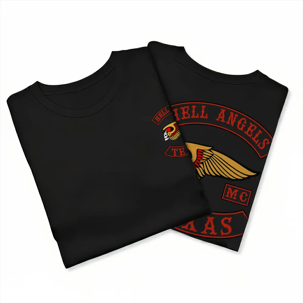 Hells Angels MC Texas Biker Graphic Tee, Retro Motorcycle Fan Shirt, Fashion Cotton, Full Colors, Full Sizes, For Men, For Women