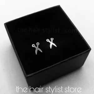 Hair Stylist Earrings - Sleek Stainless Steel Design non tarnish