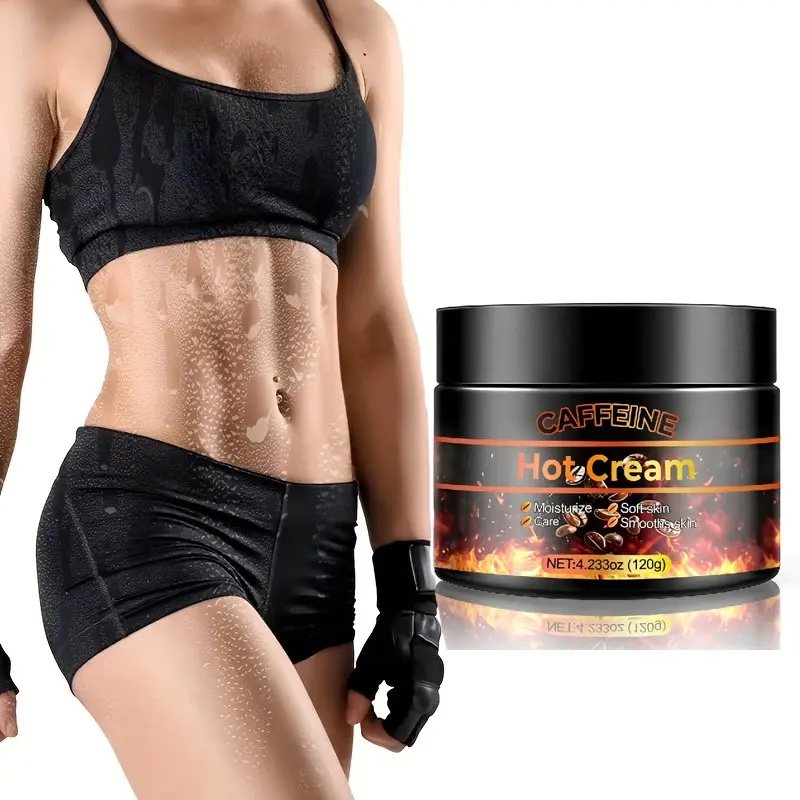Coffee-Infused Heating Balm 120g, Enhances Absorption, Caffeine & Avocado Oil, Pre-Workout Warm-Up, Abdominal Massage, Boosts Skin Elasticity, Body Shaping Cream, Body Contouring Cream, Belly Care Cream