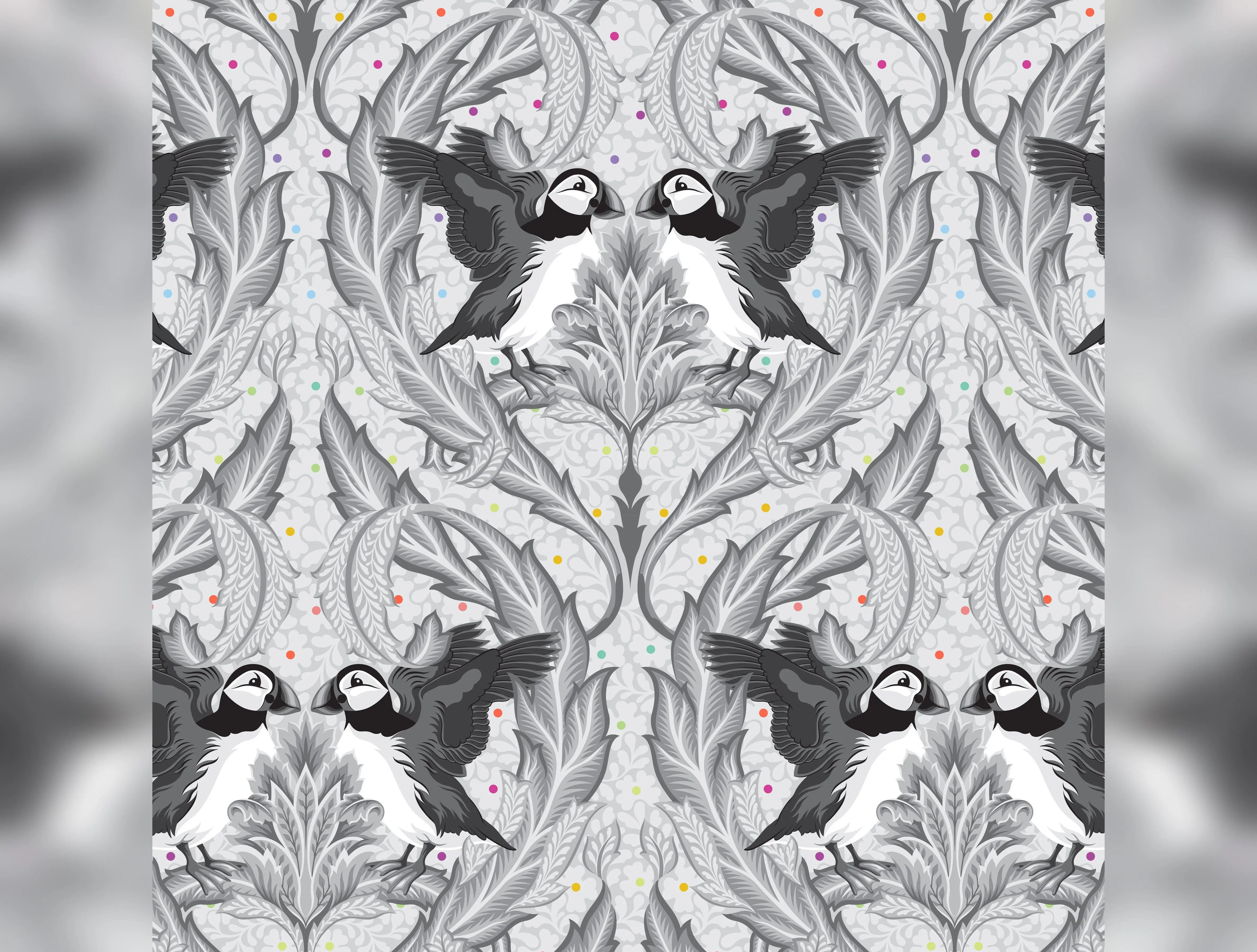 Graywork | Huffin & Puffin - Whisper by Tula Pink for FreeSpirit | PWTP260.WHISPER