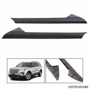 G-PLUS Fit For 11-19 Ford Explorer Windshield Outer Trim Pillar Molding Right&Left Side