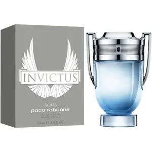 Paco Rabanne INVICTUS AQUA AQVA Men's Cologne EDT, 3.4/3.3 oz, Masculine Vibe, New in Box