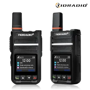 TIDRADIO TD-G18 Global POC Radio with 1 Year SIM Card Walkie Talkie Long Range 4G Network 2 Way Radio 5000 KM for Hiking and Camping 3000mAh Battery Clear Audio 4G Signal