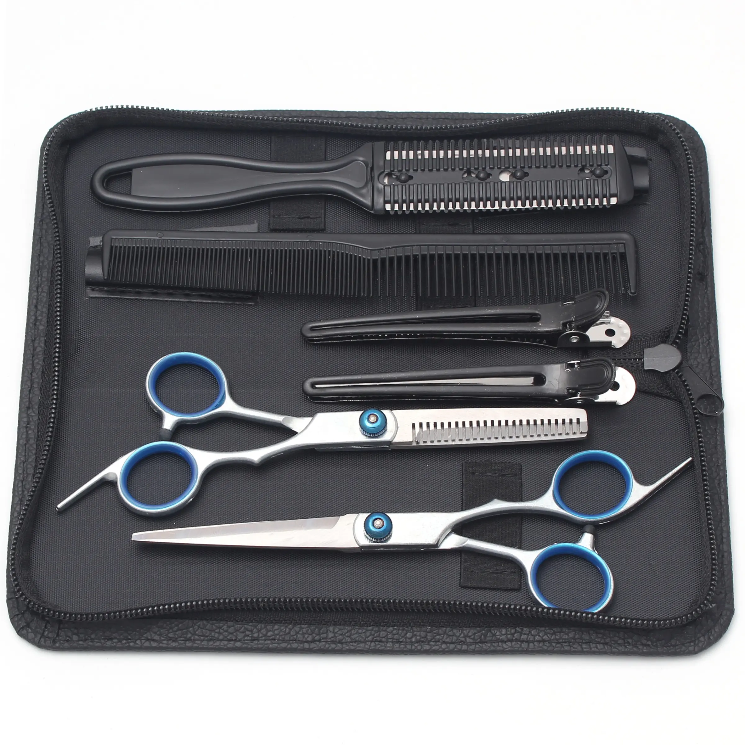 Professional Hair Cutting Kit, Barber Haircut Kit, 1 Set Hair Cutting Shear & Thinning Shears & Storage Bag, Hair Styling Tool, Hair Tools, Barber Supplies for Home Salon