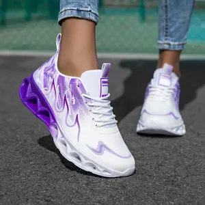 2026 New Glossy Plus Size Casual Sneakers Women's Thick Sole Platform Rocker Shoes Fashion Single Shoes 1212