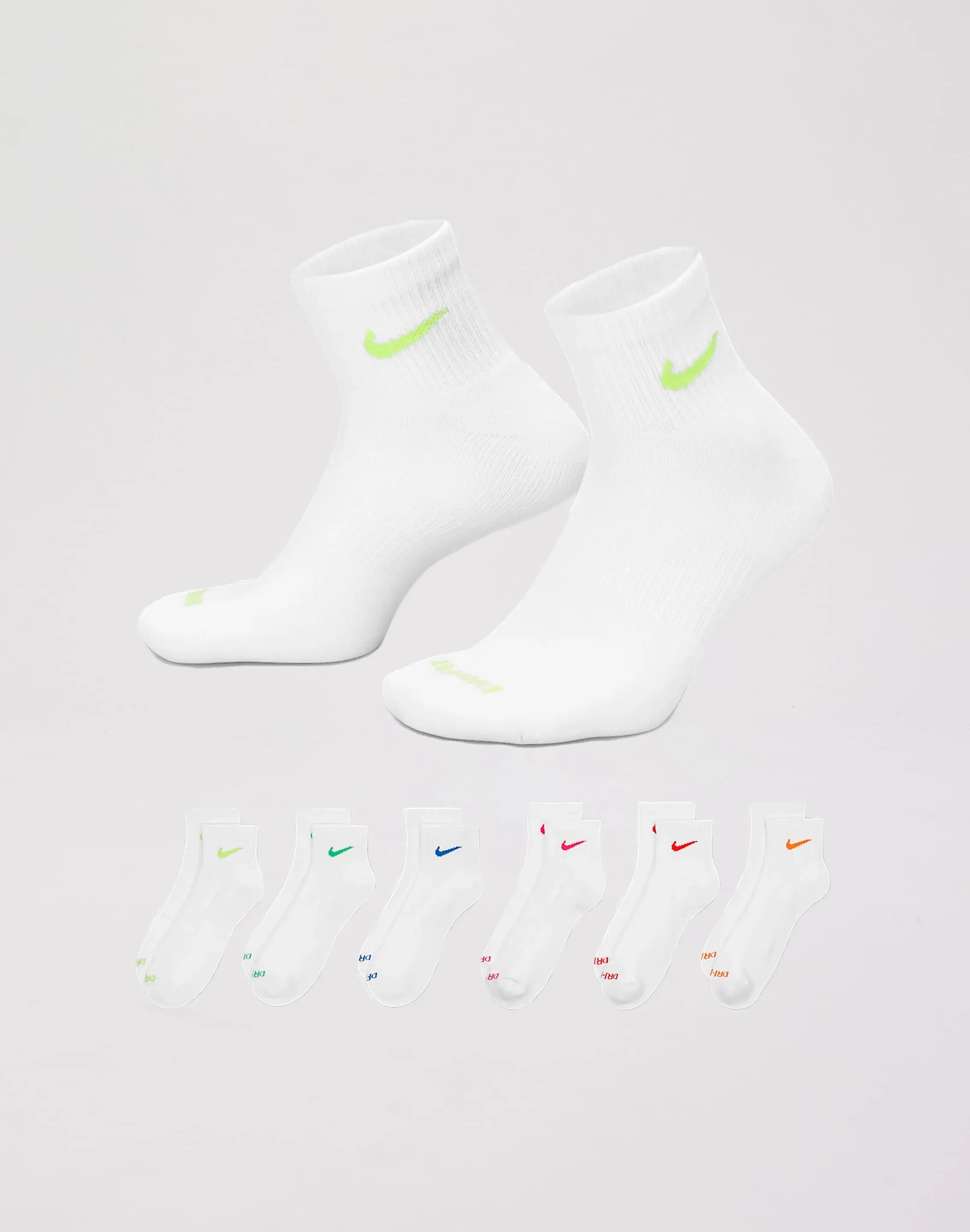 Mens Nike Everyday Plus Training Ankle Socks 6-Pack