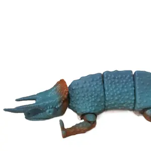 3d printed Jackson chameleon. These guys are so much fun and none of the mess or stress as the real thing.