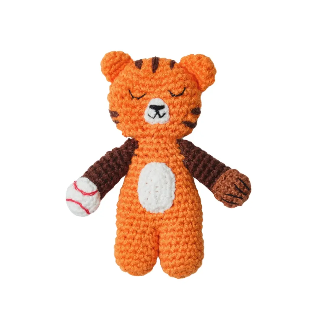 Pocket Tiger - Crochet Toys, Stuffed Animal, Safe For Babies, Hand-knitted, Collectible, Washable