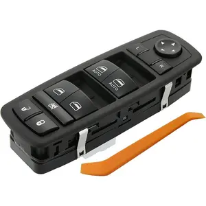 Master Power Window Switch.11 Metal Pins.Compatible with 2011 2012 2013 2014 Jeep Grand Cherokee.Dodge Durango.Driver Side Control switches Front Left.Led Light Green