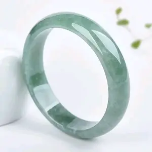 Jade Bangles Chinese Style Green Natural Stone Jade Bangle Bracelets Stone Jewelry For Women Man Best Gift in a Gift Packaging Box