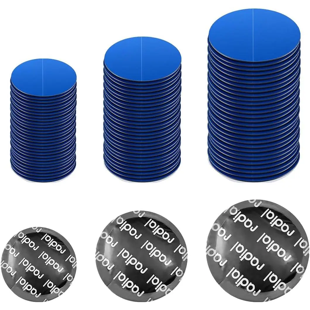 90PCS Tire Repair Patch, 32mm 42mm 58mm Rubber Tyre Puncture for Fast Repair, Round Auto Tire Repair Tool for Car Truck Motorcycle Inner Tire, Universal Car Accessories