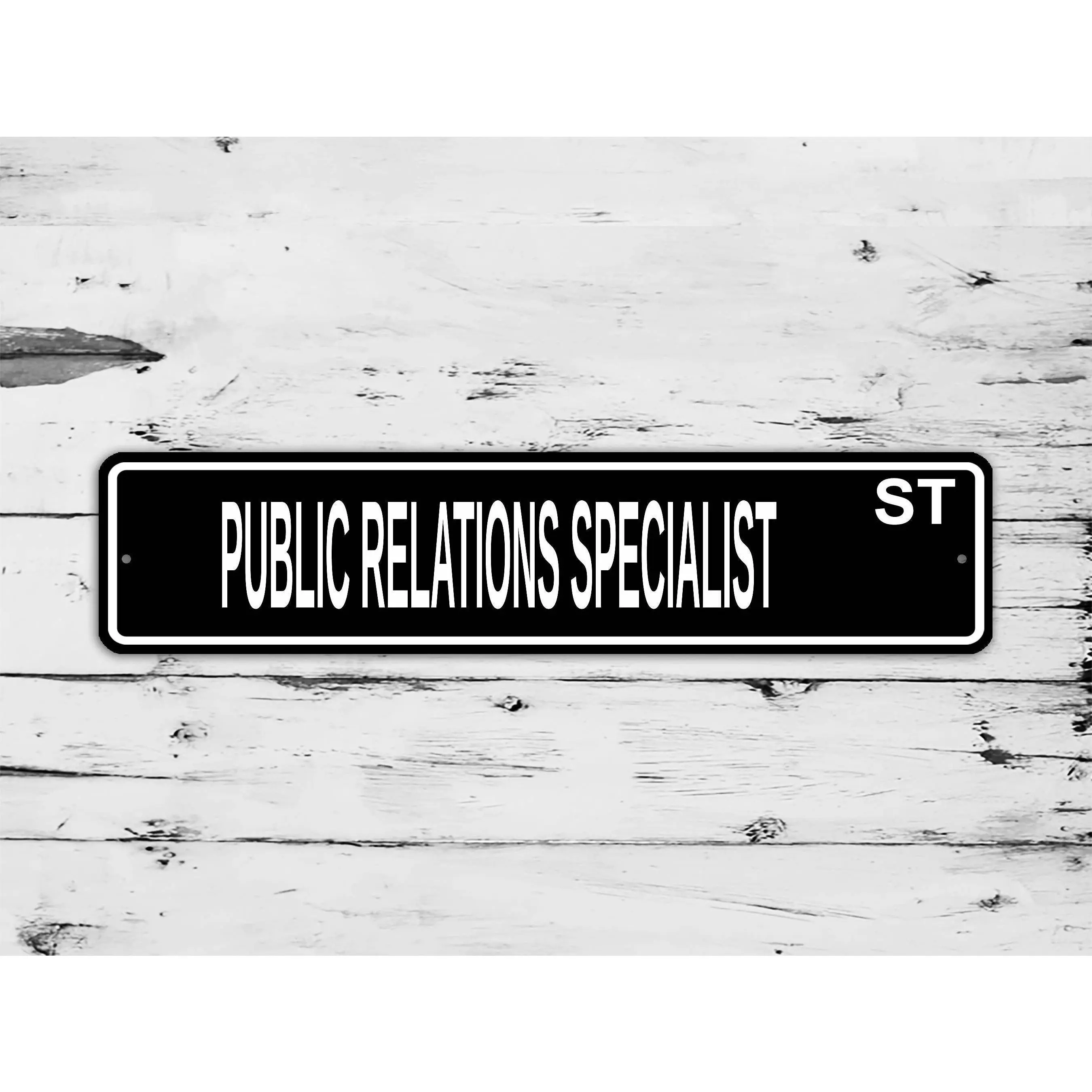 Public Relations Specialist Street Sign