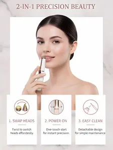 Premium Electric Eyebrow Trimmer, Precision Facial Hair Removal Device for Smooth Skin, Gentle & Painless on All Skin Types, Sleek Design with Built-in Light, USB Rechargeable, Perfect for Daily Beauty Routine