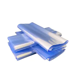 PVC Shrink Wrap Bag- 7x10Inches 100Pcs Heat Shrinkable Bag for Gift Box,Parts,DIY Projects Packaging