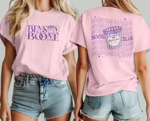 [ New Collection For Women ] Benson Boone Moonbeam Ice Cream Shirt , America Heart Tour shirt, Tour Album 2025 Concert shirt, Mystical Magical shirt, Benson Boone tee, Gift For Her, For Mom, For Womenswears