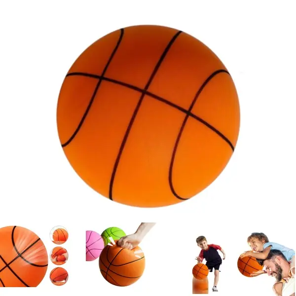 2025 Upgrade Silent Foam Basketball,Quiet Bounce Basketball Indoor  Training,Easy Grip The Handles quiet basketball mini basketball  Indoor Basketball mute ball indoor silent basketball foam ball foam basketball interesting gift indoor training