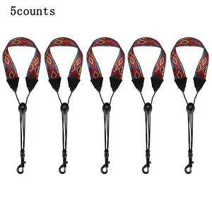 Colorful Polyester Saxophone Strap, 5 Counts/set Saxophone Neck Strap, Music Accessories for Saxophone, Musical Instruments & Accessories