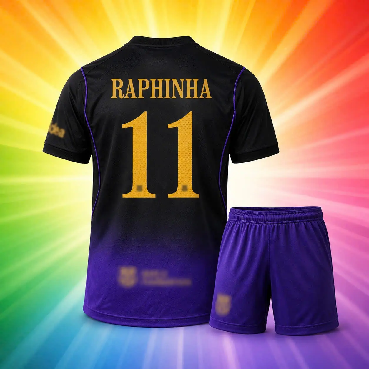 #11_RAPHINHA_BLACK PURPLE Premier League Inspired Football Shirt – Classic Soccer Jersey for Dedicated Sports Fans