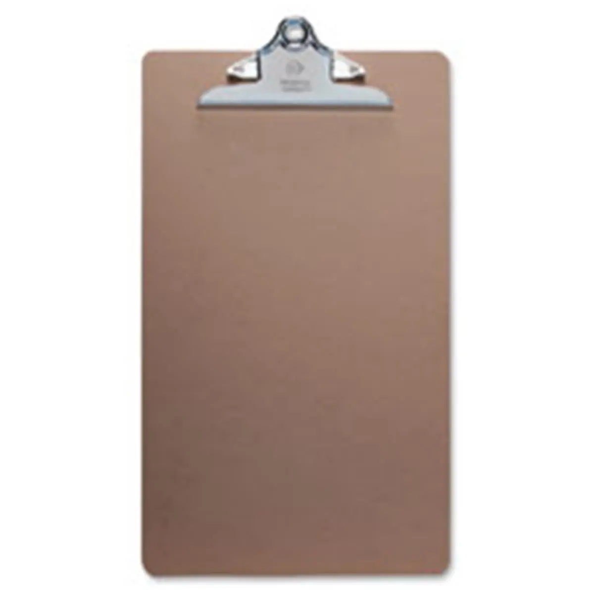 Business Source Brown Hardboard Double-Clip Clipboard & Forms Holder, Office Filing Supply, Office Accessories, 1/8" Thick, 4.32 lbs, Secure Papers, Smooth Writing Surface, Standard Metal Secure Clip, Standard Metal Clip