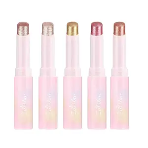 ZaiDoc Jelly Highlighter Stick - Hydrating Jelly Texture, Sparkling Shine, Lightweight, Stunning Shimmer Finish Bronzer Makeup