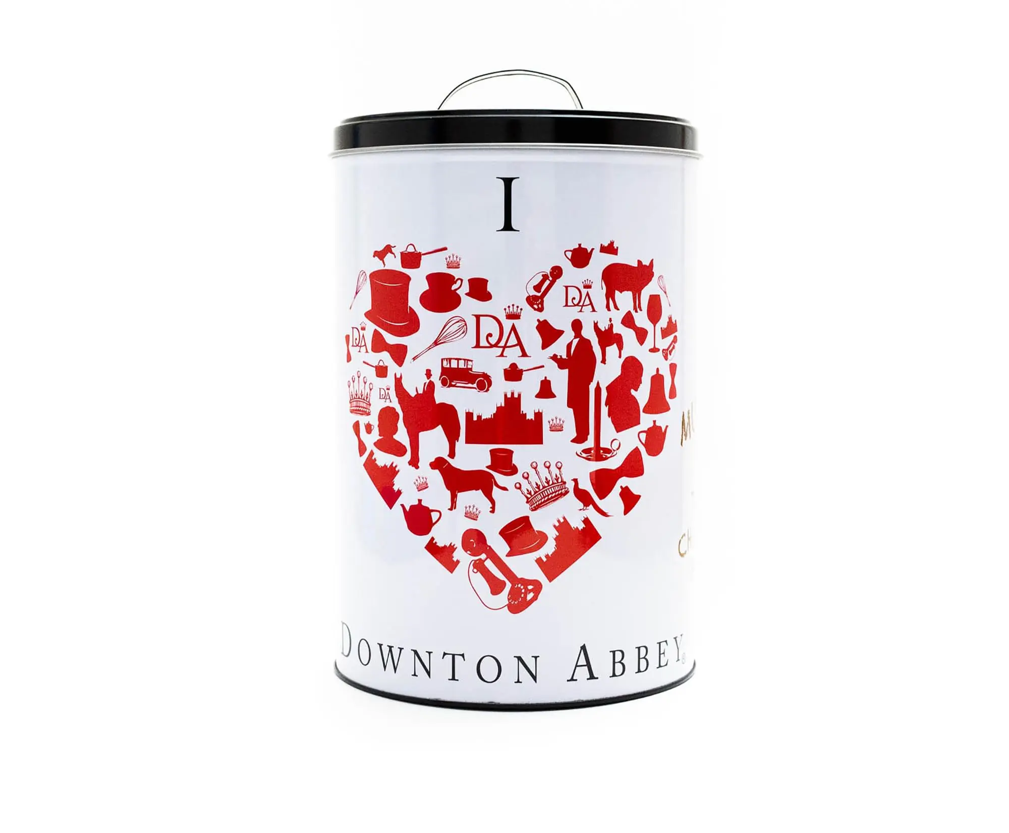 Downton Abbey Aluminium Biscuit Canister, Kitchenware Tableware Storage Tin