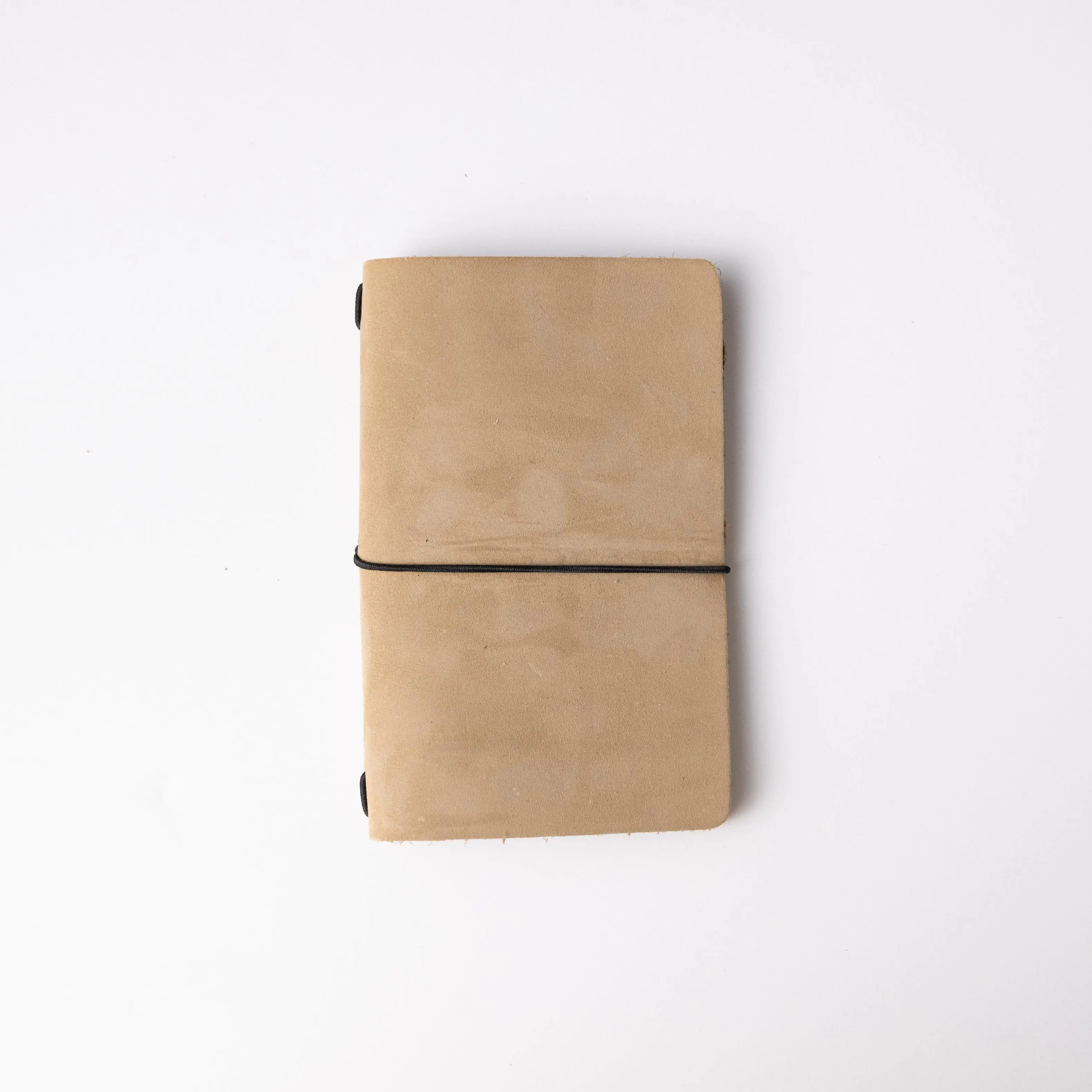 Beige Suede Travel Notebook