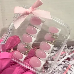 LUXE White Rhinestone Duckies | Acrylic PressOns