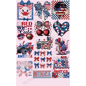 PATRIOTIC YOUTH (1) PREMADE GANGSHEET  - 22X36  DTF TRANSFERS - DIRECT TO FILM