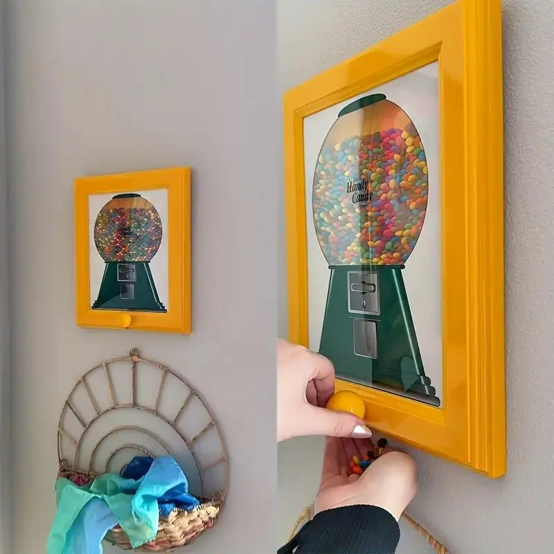 Minimalist Gold Religious Intaglio Decorative Hand-Mount Photo Frame - Multi-Functional Home Decor Box for Room Storage & Display