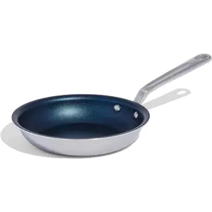 8" Non Stick Frying Pan (Harbour Blue) - 5 Ply Stainless Clad Nonstick - Professional Cookware - Crafted in USA - Induction Compatible