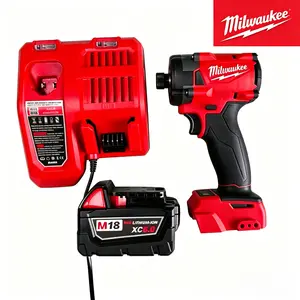 Milwaukee 300Nm 18V Cordless Compact Impact Driver, Brushless Electric Screwdriver with High Torque Lithium Battery, Heavy Duty Power Drill Perfect for DIY Projects and Professional Workshop Use
