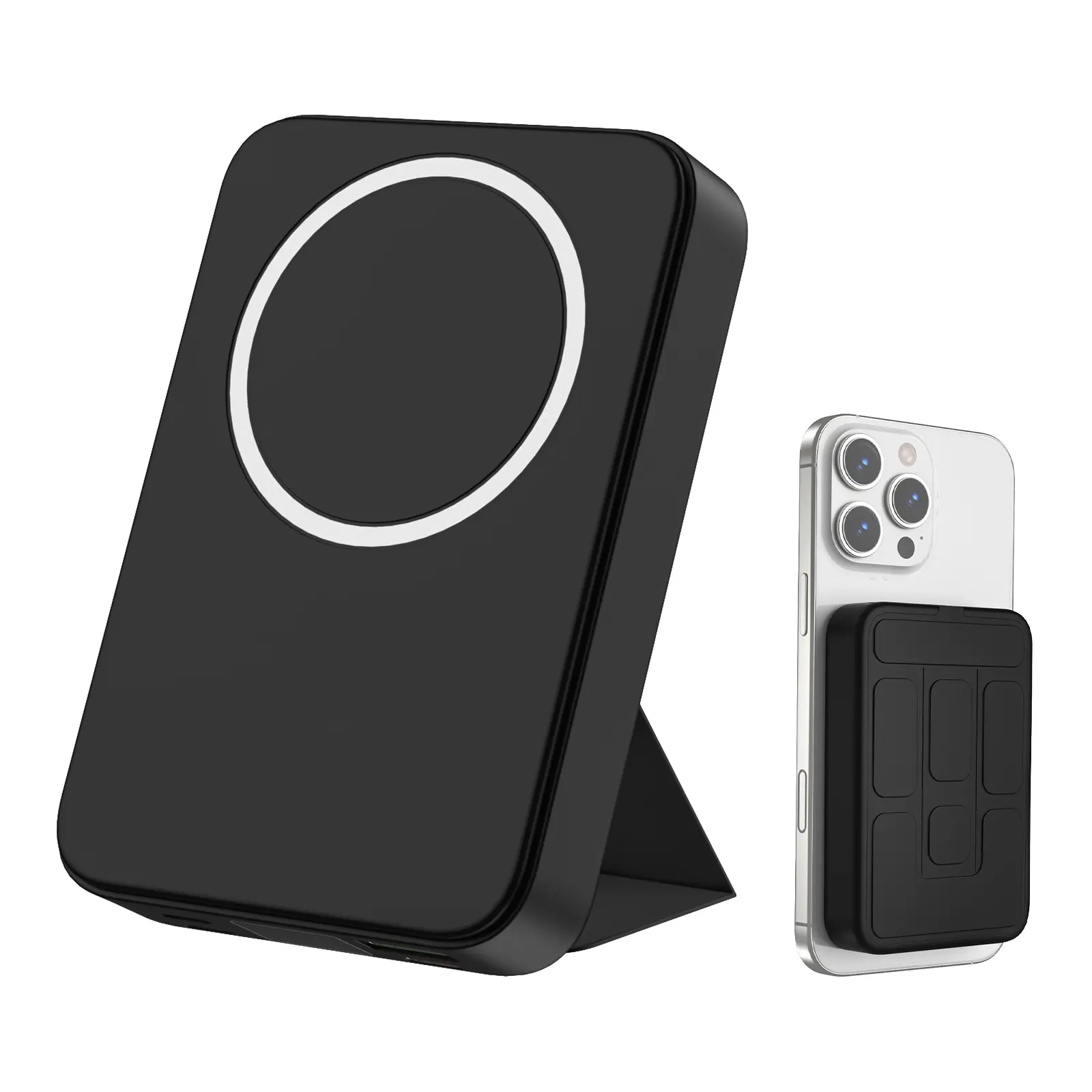 10000mAh Magnetic Power Bank, 15W High Power Portable Wireless Charger Powerbank, USB-C Fast Charging Travel Battery Pack Compatible with iPhone 17/16/15/14/13/12 Pro/Pro Max