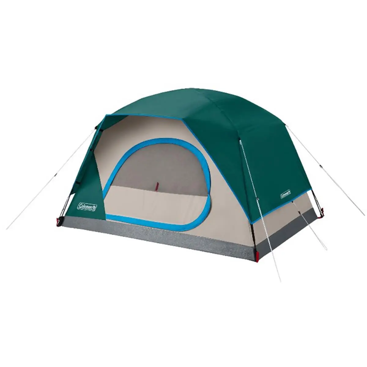 Coleman Skydome 2-Person Tent for Camping, Rainproof Portable Camping Dome Tent with Fiberglass Poles, Lightweight Green Model, 7x5x4 ft, 8.2 lbs, Tents For Camping, Portable Camping Dome Tents