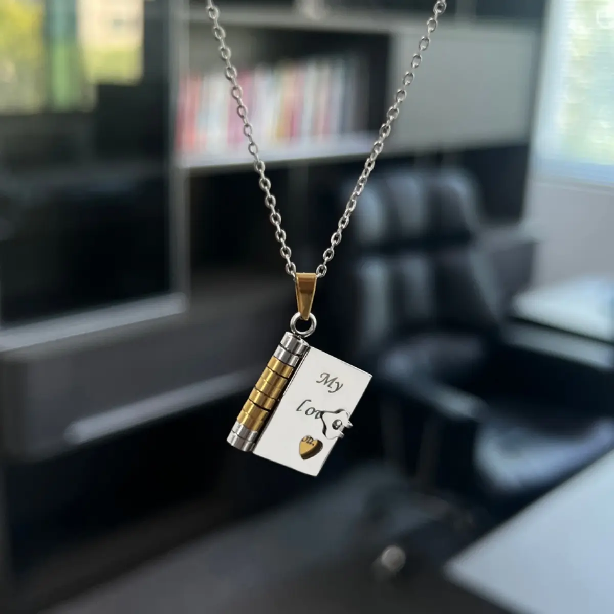 Book Locket Necklace for Your Loved One - A meaningful jewelry keepsake to celebrate a birthday, graduation, or special milestone.