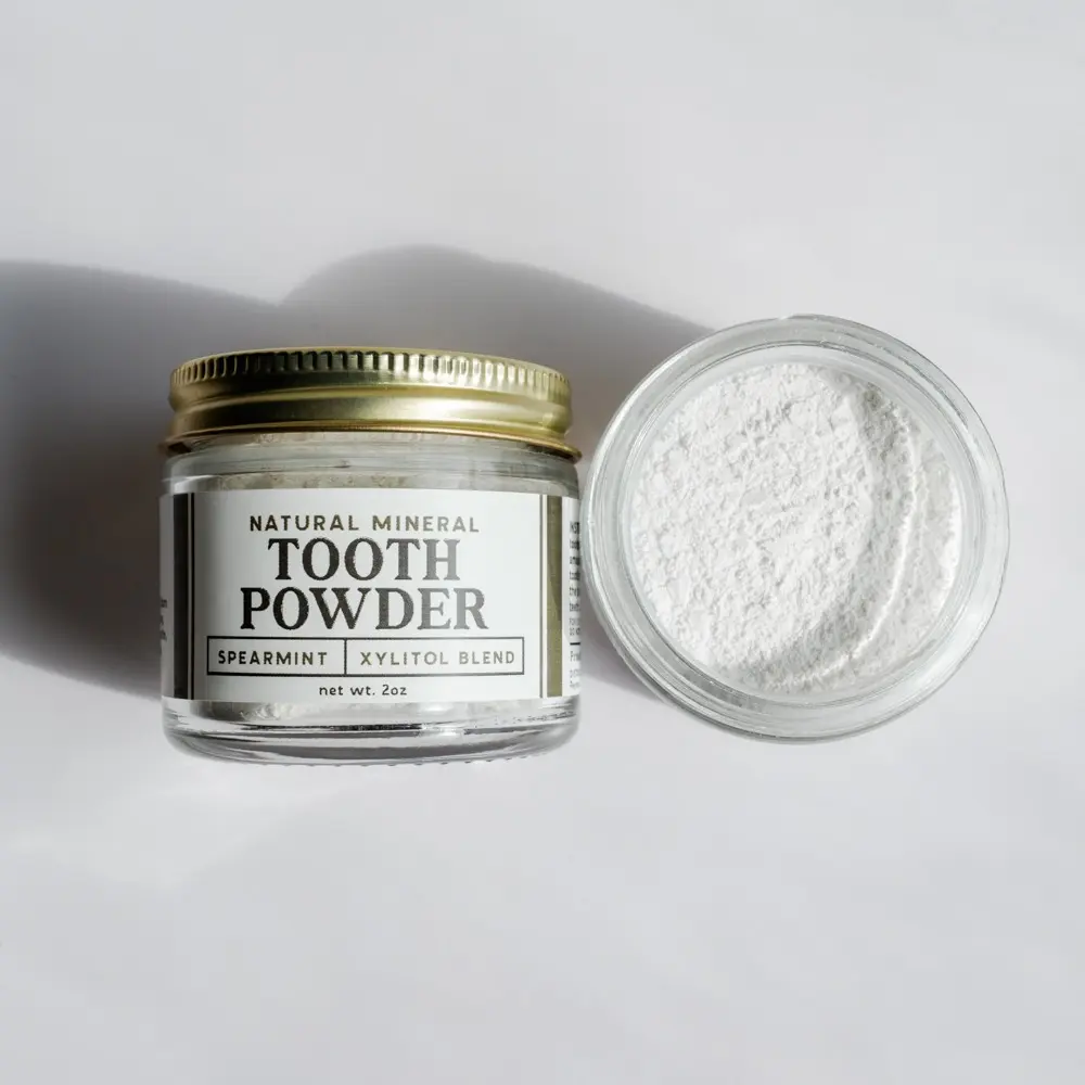 Remineralizing Tooth Powder (Bentonite Clay-Free Formula) - Non-Nano Hydroxyapatite - Revive Homestead - Fluoride-Free, Teeth Whitening, Gentle, Sensitive, Vegan Option, Remineralizing, Natural Toothpaste Alternative for Adults & Kids