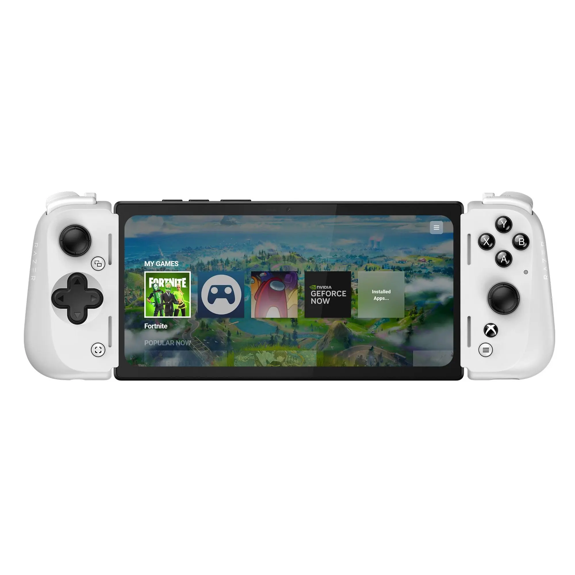 Razer Kishi V2 Pro Mobile Gaming Controller Xbox Edition for Android: HyperSense Haptics - Universal Fit - Stream PC & Xbox Games - Play Touchscreen Only Games - White