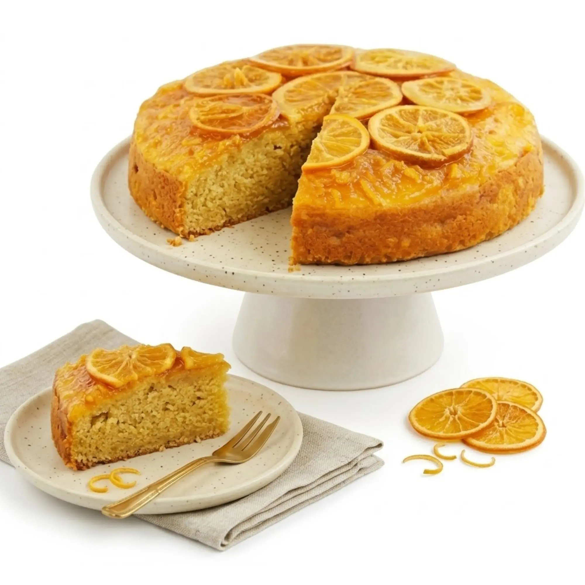 Andy Anand Sugar-Free Orange Glazed Cake, 9-Inch, 2 lb – Diabetic-Friendly, Fresh & Natural Ingredients, No Preservatives, Birthday Gift Box