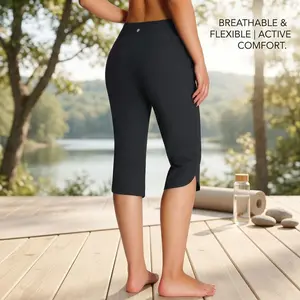 Women's 18" Swim Capris Pants - Modest Swimsuits for Ladies with Pockets UPF50+ Lightweight Long Swim Shorts Perfect for Beach Pool Water Activities Comfortable Quick-Dry Fabric Sun Protection