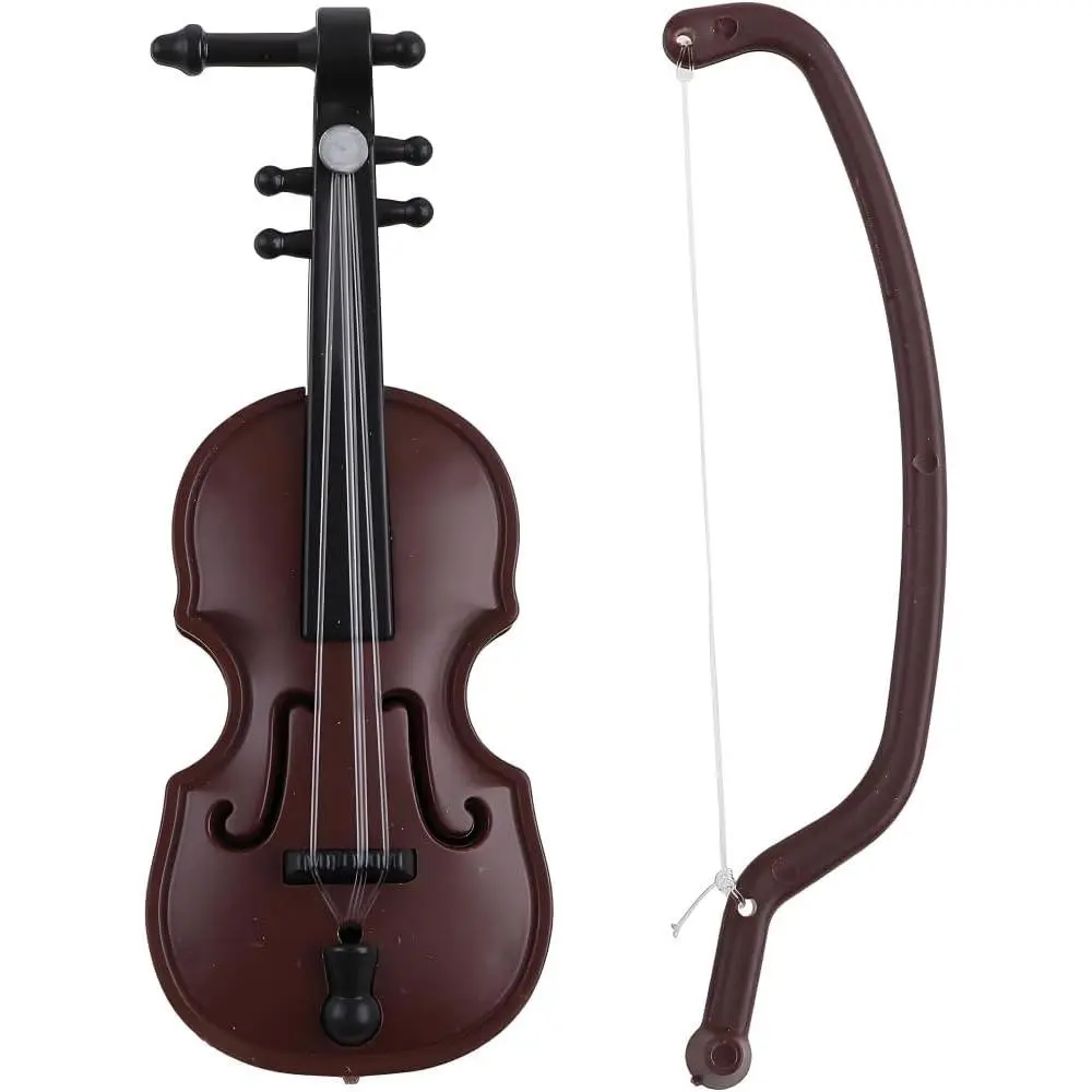 2.5 In Miniature Authentic Violin Replica - Durable Materials, Versatile Decoration for Dollhouse Enthusiasts, Fairy Garden Decor, Toys & Hobbies Stringed Musical Instrument Accessory, Miniature Musical Instrument