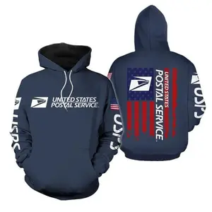 Postal Worker Hoodie, Postal Worker 3D Printed Hoodie, Trendy 3D Hoodie, Realistic Print Sweatshirt, Cool Unisex Fashion Top