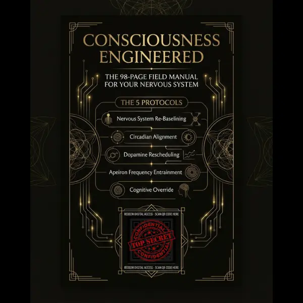 Consciousness Engineered Protocol Reference Poster | 8 × 12 Satin Wall Art + QR Digital Access