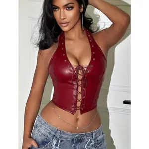 Women’s Lace-Up Tight Corset Steampunk Style Top GARMENTARY