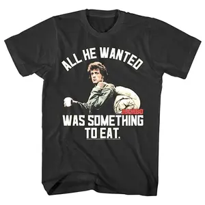 Rambo All He Wanted Was Something To Eat T Shirt
